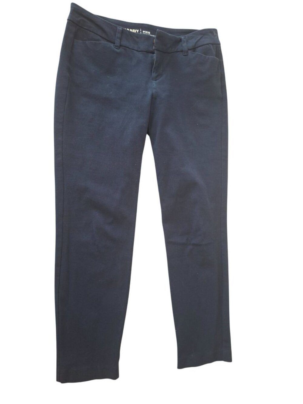 Old Navy Pixie Pants 6 Petite Navy Blue Skinny Ankle Stretch Career Preppy